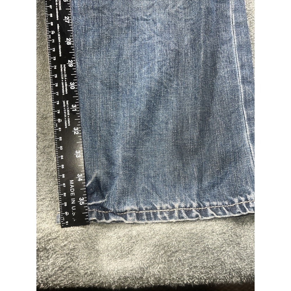 Vintage Y2K Rocawear Jeans Baggy Hip Hop‎ Blue Embroidered Dark Wash Men 40X36 - Picture 6 of 11